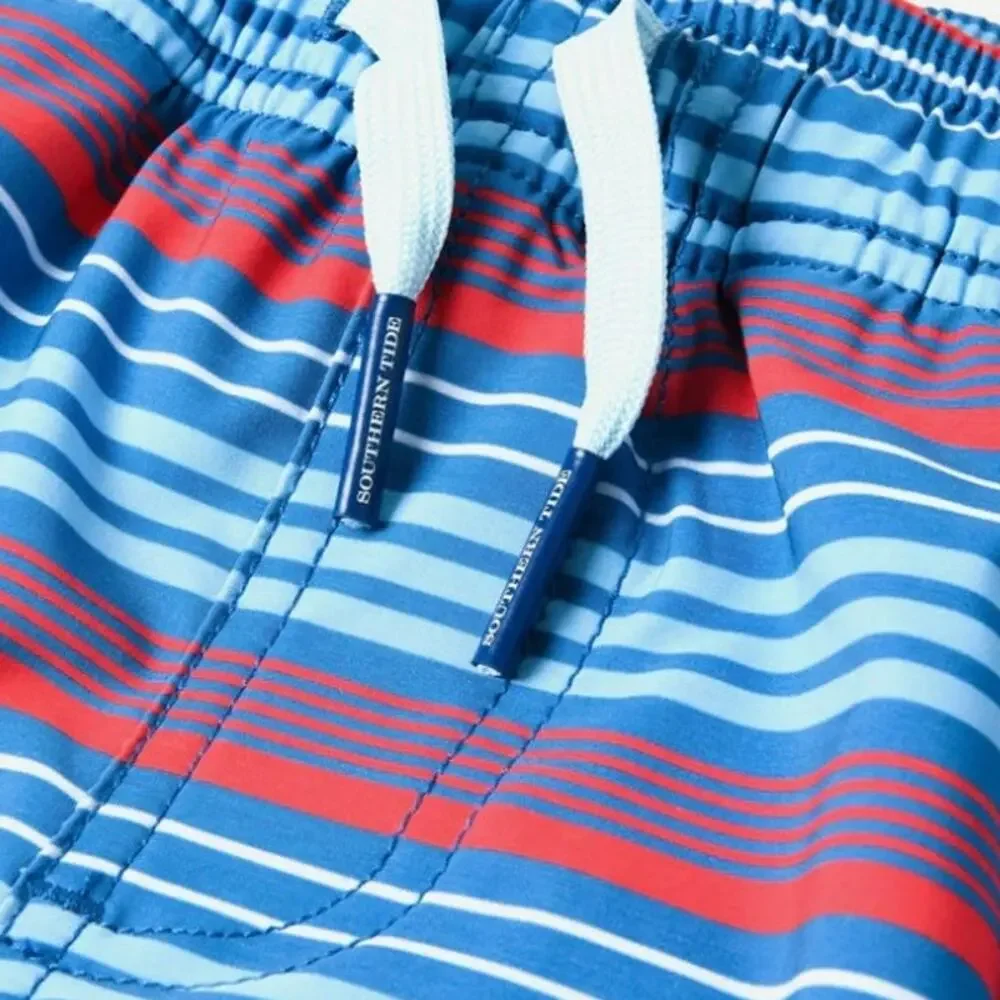 NWT Southern Tide Men's Largo Stripe Swim Trunks Size XL